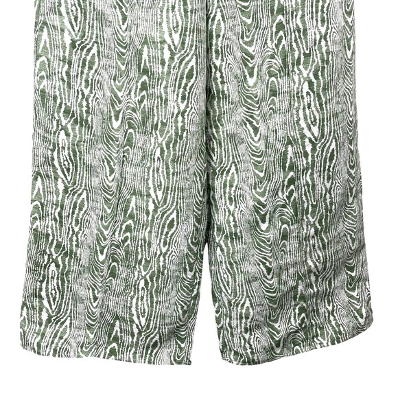 C/MEO Collective Energize Wide-leg Pants Sz S Woodgrain Ivy Green White - Picture 5 of 8